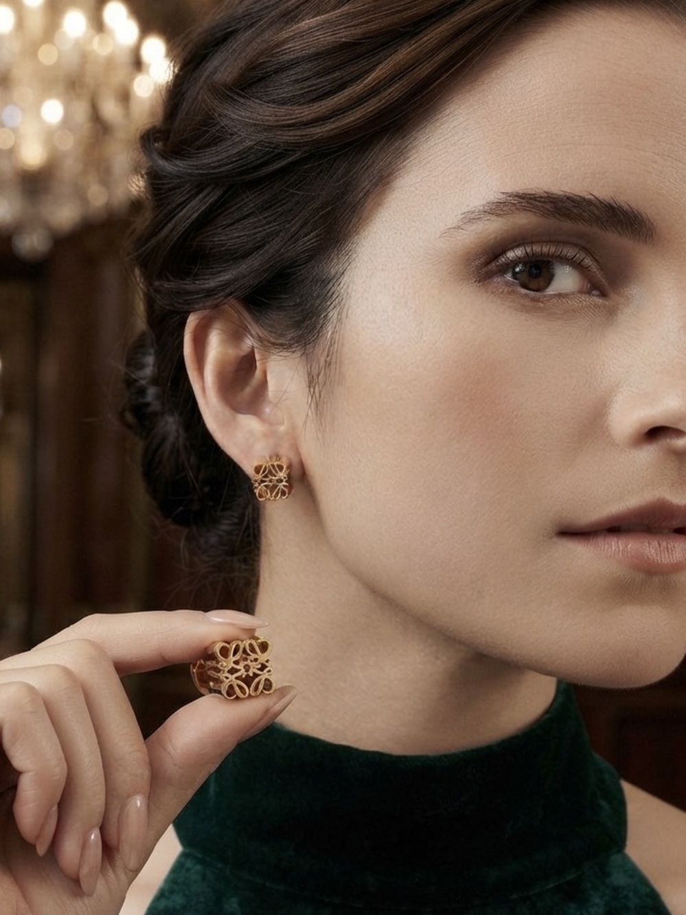 LOEWE Square Stud Earrings